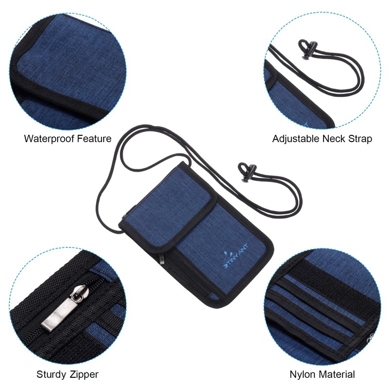 PATIKIL Travel Neck Wallet, Passport Holder Neck Pouch RFID Blocking