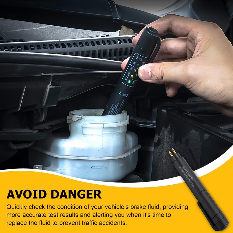 Brake Fluid Liquid Tester Pen,Brake Fluid Moisture Tester with 5
