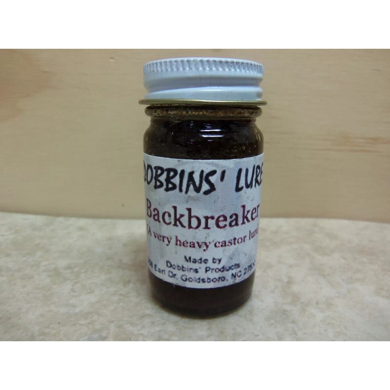 Dobbins' "Backbreaker" Lure 1 Oz Beaver Castor Traps Trapping Bait