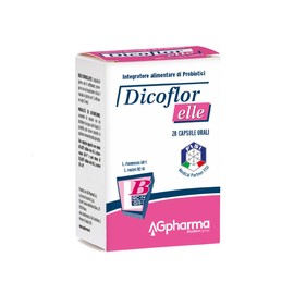 AGpharma Dicoflor Elle 28 Capsule Orali - Integratore Alimentare di Probiotici (Lactobacillus rhamnosus GR-1 e Lactobacillus reuteri RC-14)