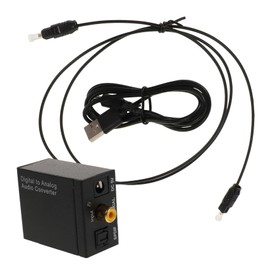 KOMBIUDA Digital to Analog Audio Converter Adapter Compact Optical Audio Adapter with Jack for Tvs and Rvs Easy Installation High Fidelity Sound Quality