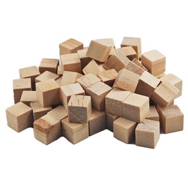 pson 220Pcs 0.39” Unfinished Natural Wood Cubes, 1cm Square Wooden Blocks for Math Counting, Crafts, DIY Projects