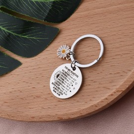 Christian Christmas Gifts for Women Friends Mom Sunflower Bible Verse Keychain for Sister Women Spiritual Birthday Gifts for Granddaughter Daughter Catholic Religious Key Chain Gifts for Wife Her