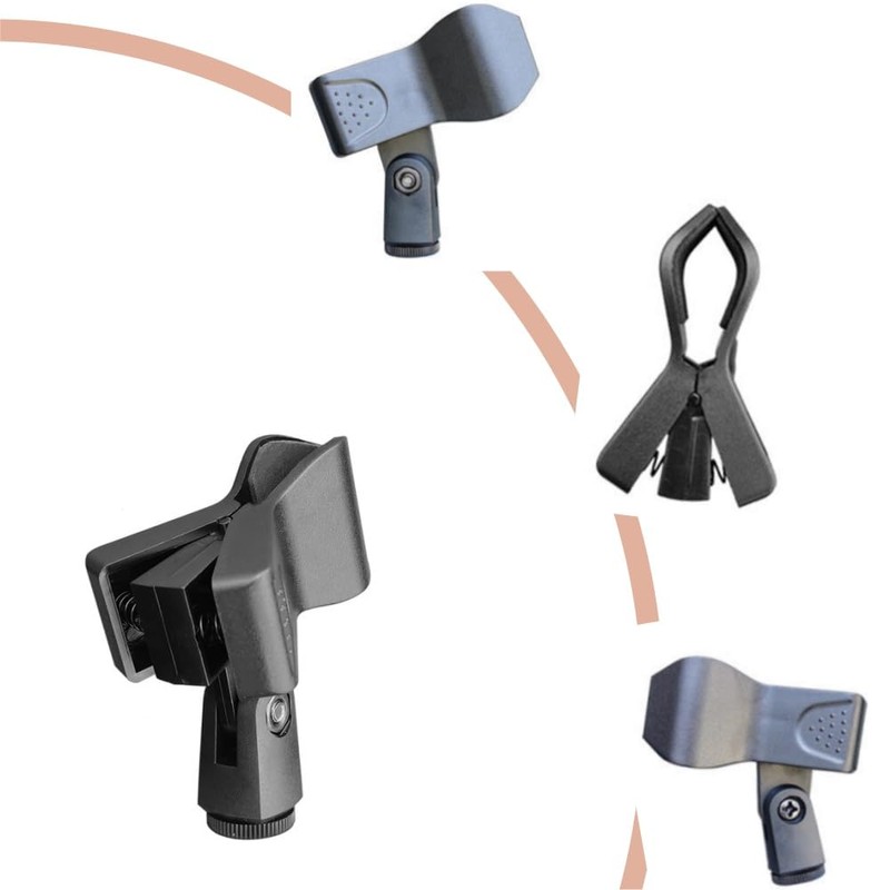 4 Pieces Microphone Clamp, Microphone Holder, Microphone Body, Microphone Holder,