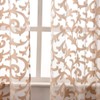 Elegant Beige Sheer Curtains, Light Filtering Voile Drapes, Rod Pocket