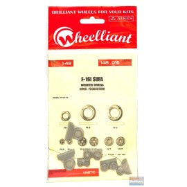 Wheelliant WHL148016 1:48 Wheelliant F-16I Sufa Weighted Wheels (KIN kit)