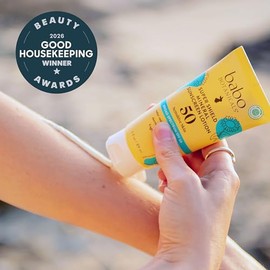 Babo Botanicals Sheer Mineral - Loción de protección solar SPF 50 con ingredientes activos 100% minerales, para bebés, niños o piel extra sensible, li