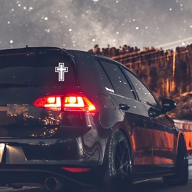 Cross Christian Decal Car Truck Bumper Window Sticker