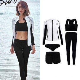 Women's 5-Piece Set Rash Guard-01 XL