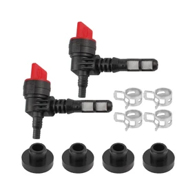 Carbbia 2 Pack 90 Degree Fuel Gas Shut Off Valve w/ Grommet Clamp for 192980GS 208961 for Kohler 25 462 03-S 25-462-03-S for Rotary 13116 Gas Tank Engine Generator Pressure Washer