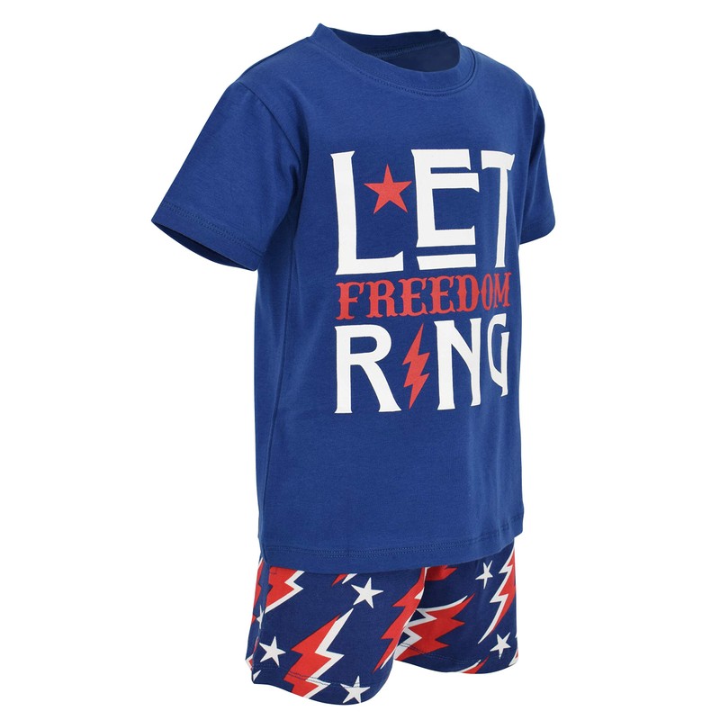 Juego de pantalones cortos para bebé con diseño patriótico de