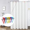 Top-spring Colorful Plastic Shower Curtain Hooks Rings - 12 Pcs