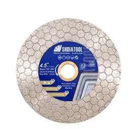 SHDIATOOL Diamond Saw Blade 4-1/2- inch Tile Cutting Grinding Disc Wheel 115mm for Porcelain Ceramic Tile Granite Marble Artificial Stone