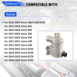 Electric Engine Water Pump Compatible with Volvo XC40 2019-2020, XC60 2010-2020, XC70 2003-2016, XC90 2003-2020, V60 2015-2020, V90 S90 2017-2020,S60 2001-2020, S80 1999-2016 Replaces # 31368715