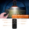 Zorpupoa Camping Fan with Remote Control, Rechargeable Fan with LED