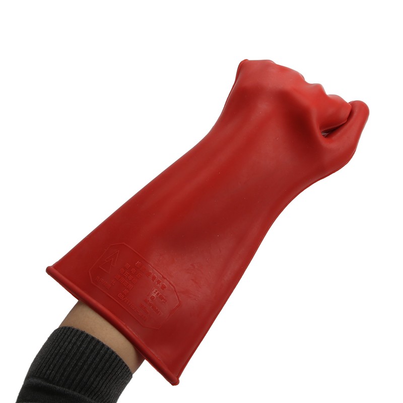 Pair of Electrical Insulated Gloves Natural Rubber Anti Electricity 10000V