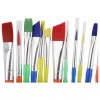Apple Barrel 44349E 12-Piece Assorted Multicolor Easy Grip Paint Brush