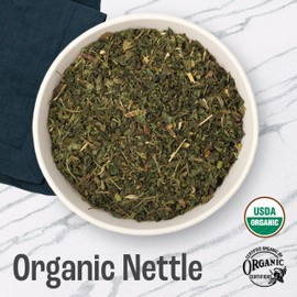 J MAC BOTANICALS Organic Nettle Leaf Herbal Tea 4 oz, 50+ Cups, Certified USDA Organic, Dried stinging nettle tea, Urtica dioica