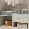 ENUMAIL Pack of 2 Storage Baskets for Shelves, Foldable Fabric