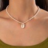 Sttiafay Pearl Choker Necklace for Women Beach Shell Necklace Clavicle