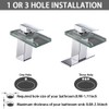 AVSIILE LED Bathroom Sink Faucet, Chrome Waterfall Single Hole Handle