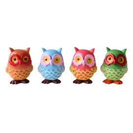 MonLiya 4PACK Refrigerator Magnets Owl Fridge Magnets Cartoon Cute Animal Fridge Magnets Suitable For Kitchen,Kids Toys Whiteboard,Funny Office Home Decorations Gift Creative Small Size