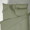 Plain Dyed Cotton Percal Military Green 200TC Flat Sheet 240