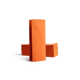 Alvotex Chic Airlaid 50 Napkins, 1/8 Fold Fabric-Like, High-Quality Disposable Napkin, 32 x 40 cm, Orange