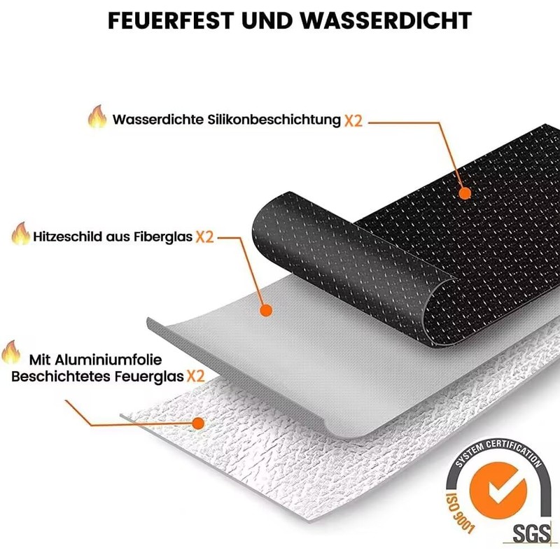 Improved Fireproof and Waterproof Bag Briefcase with Lock (38 x