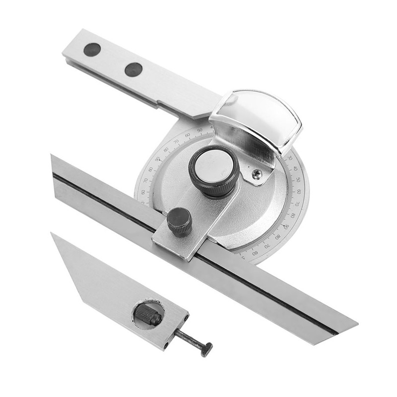 360 Degree Steel Universal Bevel Protractor Angle Finder Measuring Ruler