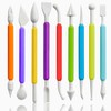 Wolwefa 9Pcs Clay Sculpting Tools, Polymer Clay Modeling Tools Double-Ended