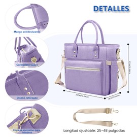 Loncheras para mujer y hombre, Lonchera termica de gran capacidad, impermeable y a prueba de fugas, adecuado para oficinas, campamentos, picnics(Púrpura)