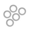 5pcs Baby Soft Silicone Teething Ring Toy Infant Safe Elastic