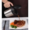 Rorence Stainless Steel Double Insulated Gravy Boat With Lid/Sauce Jug