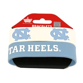 aminco North Carolina Tar Heels Bracelets 2 Pack Wide