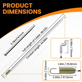 Aifeier ET 946-04230B Clutch Drive Cable, Auger Clutch Cable for MTD Cub-Cadet Crafts-Man Snowblower Parts 946-04230 946-04230A 746-04230 746-04230A 746-04230B (2-Pack)