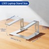 Besign L303 Aluminum Laptop Stand, silver, apple and most laptops