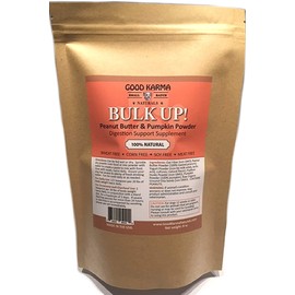GOOD KARMA NATURALS All Natural Digestion Support, Diarrhea Relief & Anal Gland Health Supplement for Dogs Bulk Up 100% Natural Dog Digestive Fiber Pumpkin Powder (8oz Bag)