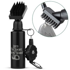 Wedge Washa Premium Golf Club Cleaner with Strong Magnetic Reel and Integrated Water Bottle - Golf Accessories for Men and Women - Essential Golf Club Brush for Golfer
