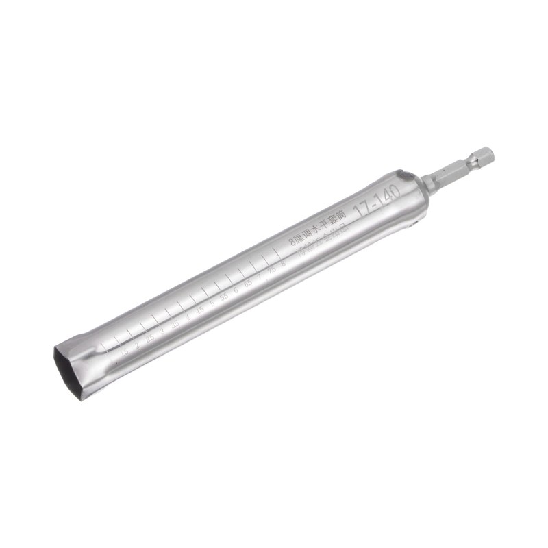 sourcing map Hollow Socket, 17mm x 140mm Deep Well Power