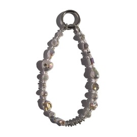 Baroque Style Beaded Phone Wrist Lanyard, CellPhone Chain Strap Mobile Phone Bracelet wristlet