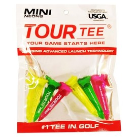 Tour Tee MINI NEONS Golf Tee (Pack of 6) T-491 (590)