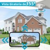 AOSO 2PCS Camara de Seguridad con WiFi 2.4G, 2MP Cámara