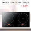 DYRABREST Electric Dual Induction Cooktop,Countertop Double Burner with Adjustable Temperature-Portable