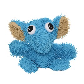MIGHTY- Microfiber Ball Elephant– Made with Squeaker Balls and Minimal Stuffing. Strong & Tough. Interactive Play Dog Toy. Machine Washable & Floats. (Medium Blue)