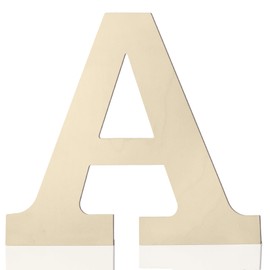 Wooden Letters 12 Inch A, 1/5 Inch Thick Large Wooden Letters for Wall Decor Unfinished Big Wood Letters for Crafts DIY Home Birthday Wedding Party Decorations