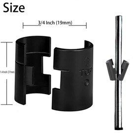 Wire Shelf Clips for 3/4" Post, WMDXF Wire Shelving Shelf Lock Clips 25 Pairs 50 Pieces, Shelving Sleeves Replacements, Black