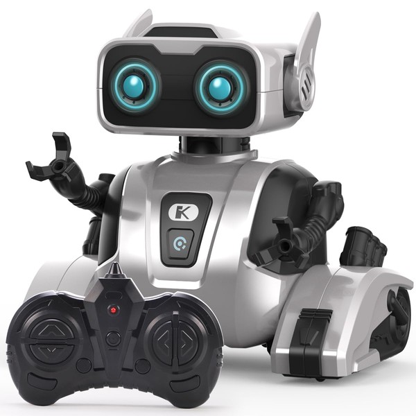 QIZEBABY Kids Robot Toy,Remote Control Robot with LED Eyes &