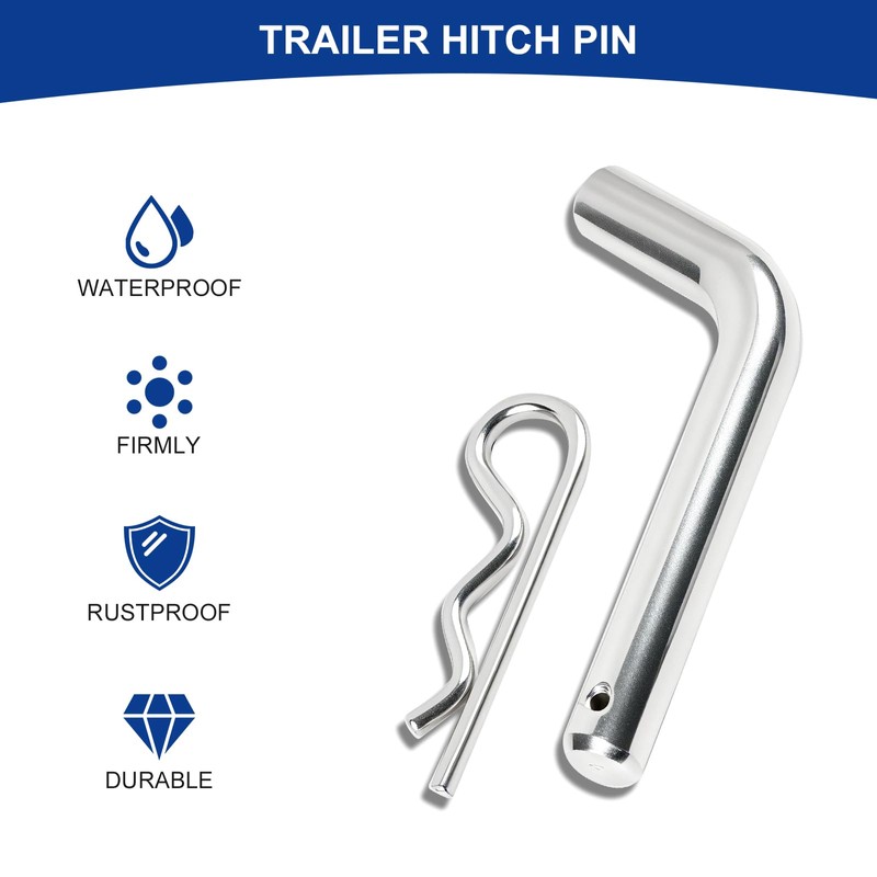 HAOIOKSC Premium Hitch Pin & Clip with Grooved Head, Extremely
