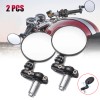 MICTUNING 2PCS Universal Motorcycle Black 7/8" 22mm Handle Bar End